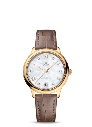 Omega De Ville Master Chronometer 34 Yellow Gold / MOP - Diamond